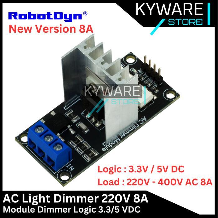 Ac Light Dimmer Robotdyn Module 1 Channel 220V 110V Logic 5V 3.3V