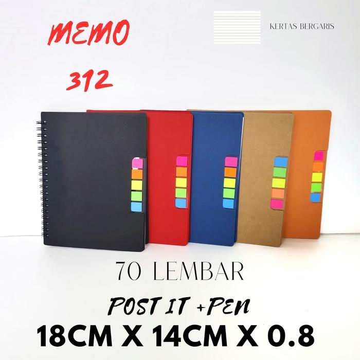 memo 312 buku tulis polos custom,buku souvenir cetak, memo stickynotes