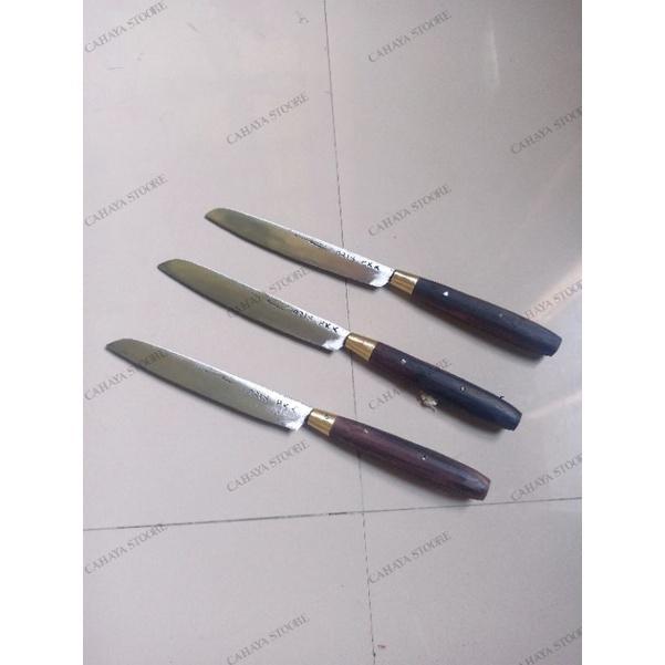 pisau dapur ring tembus HARIS kecil kuningan model lancip