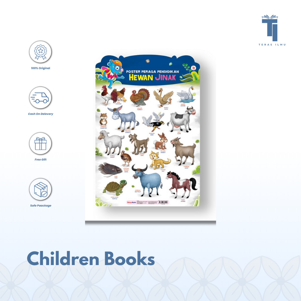 Teras Ilmu - Childrens Books | Poster Peraga Pendidikan Hewan Jinak (Bahan Ppc) by Tim Wudi
