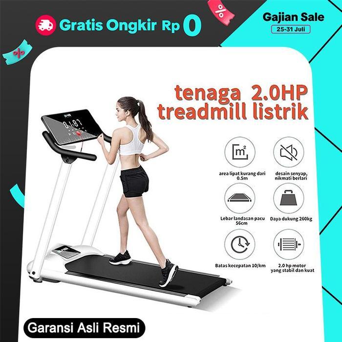 TREADMILL ELEKTRIK TREDMIL LISTRIK 2.0 MESIN LARI OLAHRAGA GYM FITNESS CARDIO ALAT FITNESS