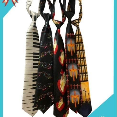 Dasi Rohani - Dasi Motif Musik - Dasi Salib - Dasi Panjang Terlaris
