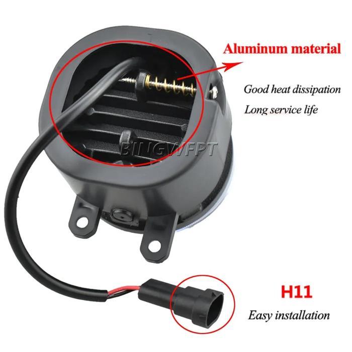 Foglamp Lampu Kabut LED Projector Toyota Yaris Avanza Innova Fortuner