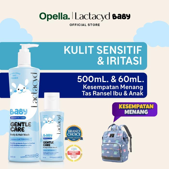 [Mystery Box] Lactacyd Baby Gentle Care 500ml + Gentle Care 60ml - Sabun dan Shampo Bayi