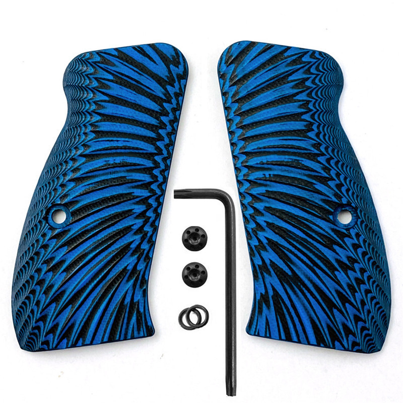 Custom G10 CZ75 Grips for CZ 75/85 Compact, CZ P-01, P100, C100, T100, PCR, CZ 75 D, Gun Grips Screw