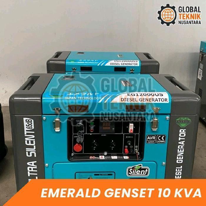 Genset 10 KVA Solar Emerald 10000 Watt EG12000US Silent Diesel
