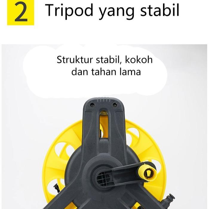 40M Hose Reel Set Gulungan Pipa Air Set Gulungan Selang Dengan Selang Air Selang Air Tahan Lumut