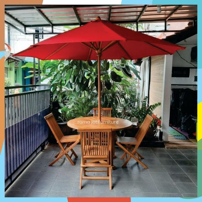 Set Meja Payung Kursi Taman Teras Kursi Payung Meja Berkualitas