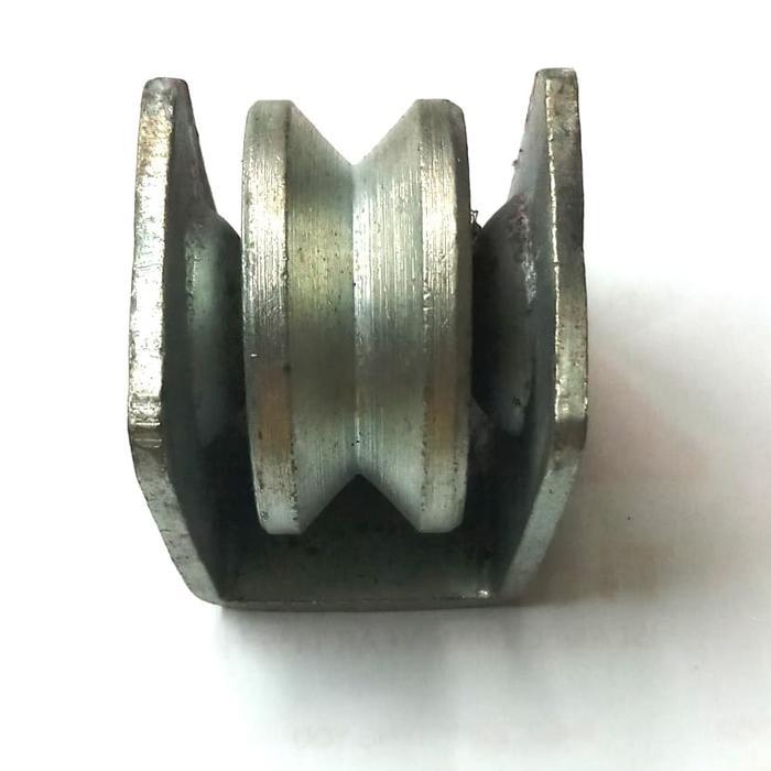 roda pintu gerbang/roda pagar besi/roda pintu bubut 2 " siku