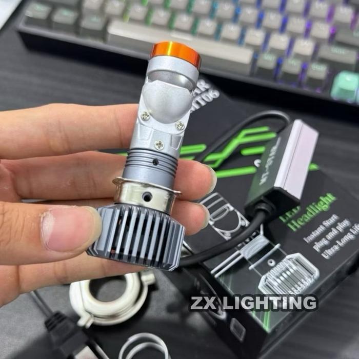 Lampu Utama Mt-Star - Mt06 H6 H4 H7 Universal Biled Projector Lampu Utama Depan Motor Dan Mobil