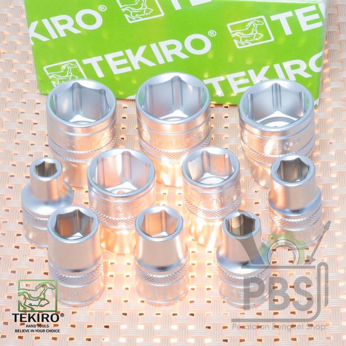 Paket mata kunci sok TEKIRO 8 sampai 24 (1/2" 6PT) . Paket mata kunci shock 1 set lengkap tekiro ori