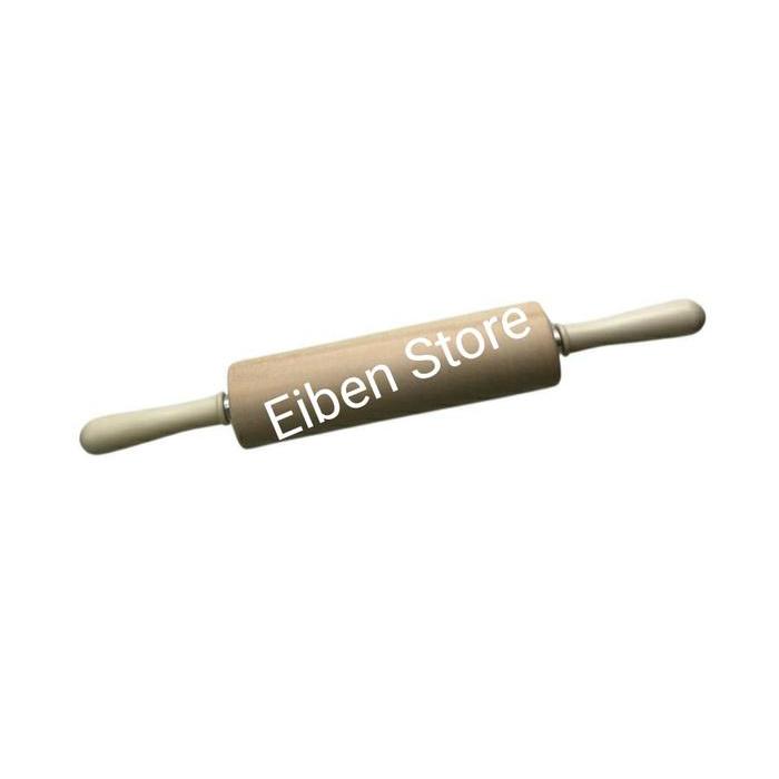 Rolling Pin Wood/ Rolling Pin Kayu 7cm Panjang Total 35cm