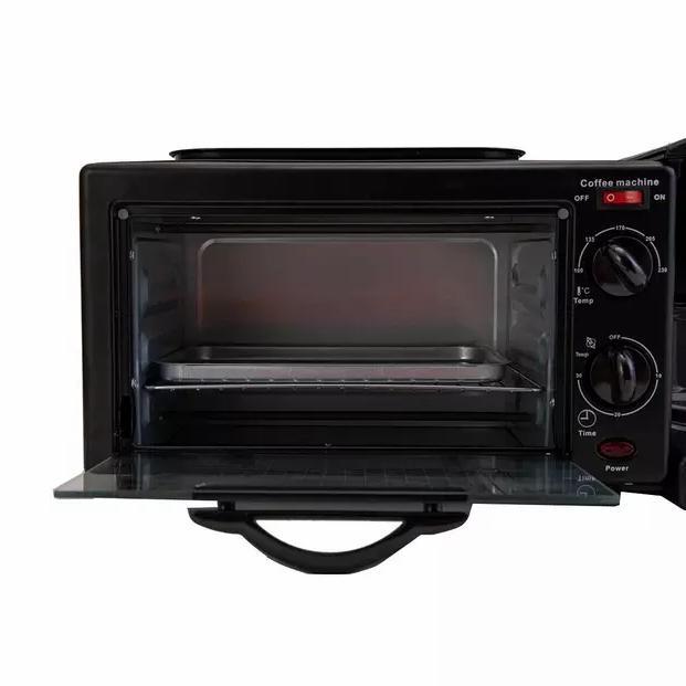 3 In 1 Breakfast Makers - Coffee Maker/Frying Pan/Toaster Oven