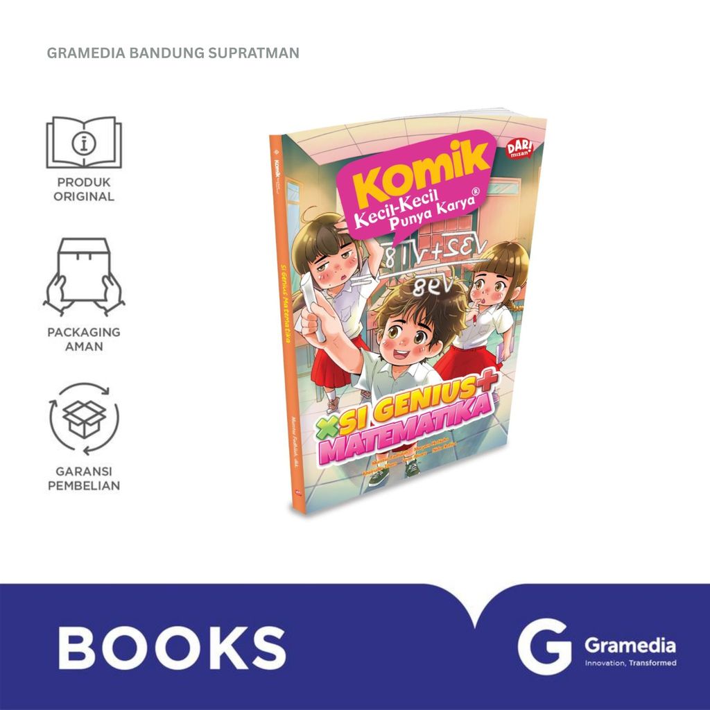 Gramedia Bandung Supratman | Buku Komik Manga KOMIK KKPK: SI GENIUS MATEMATIKA (SOFTCOVER) | Karya M