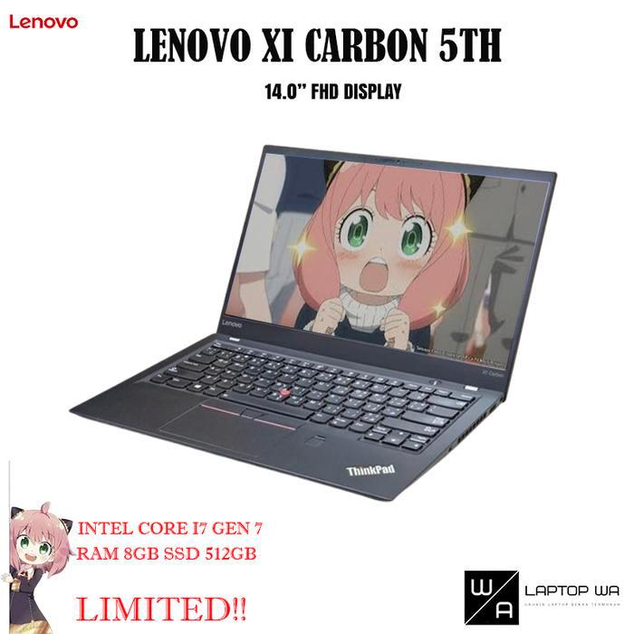Lenovo X1 CARBON 5TH I7 GEN 7 RAM 8GB SSD 512GB 14INCH DISPLAY - X1 CARBON 5TH I7 GEN 7, 8GB/128GB