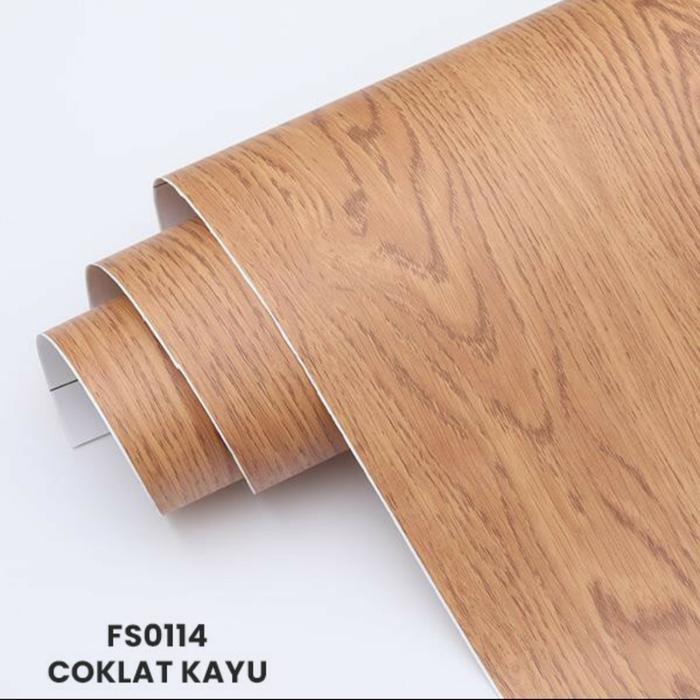 "New" sticker Deco sheet PVC pelapis meja furniture HPL kayu