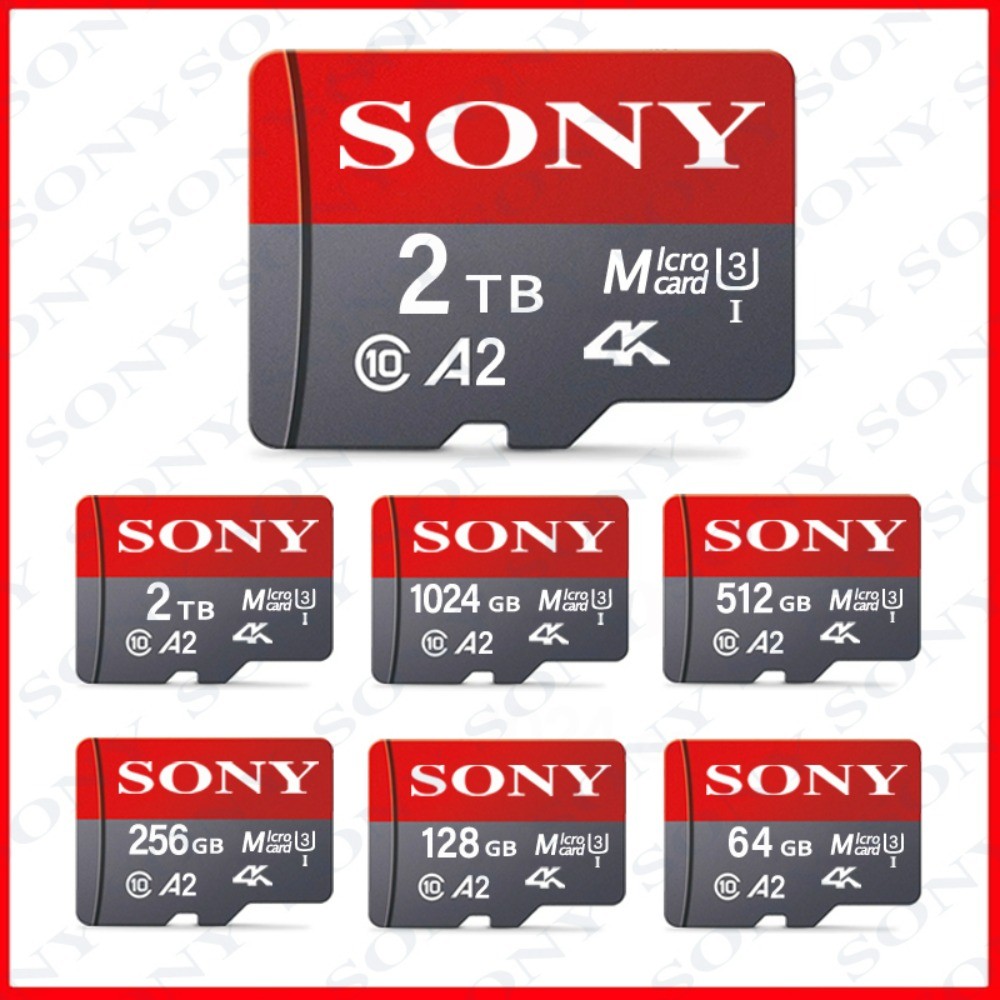 Original SONY Micro SD Card High Speed SD Memory Card 2TB 1TB 128GB MicroSD U3 A2 TF Flash Card for