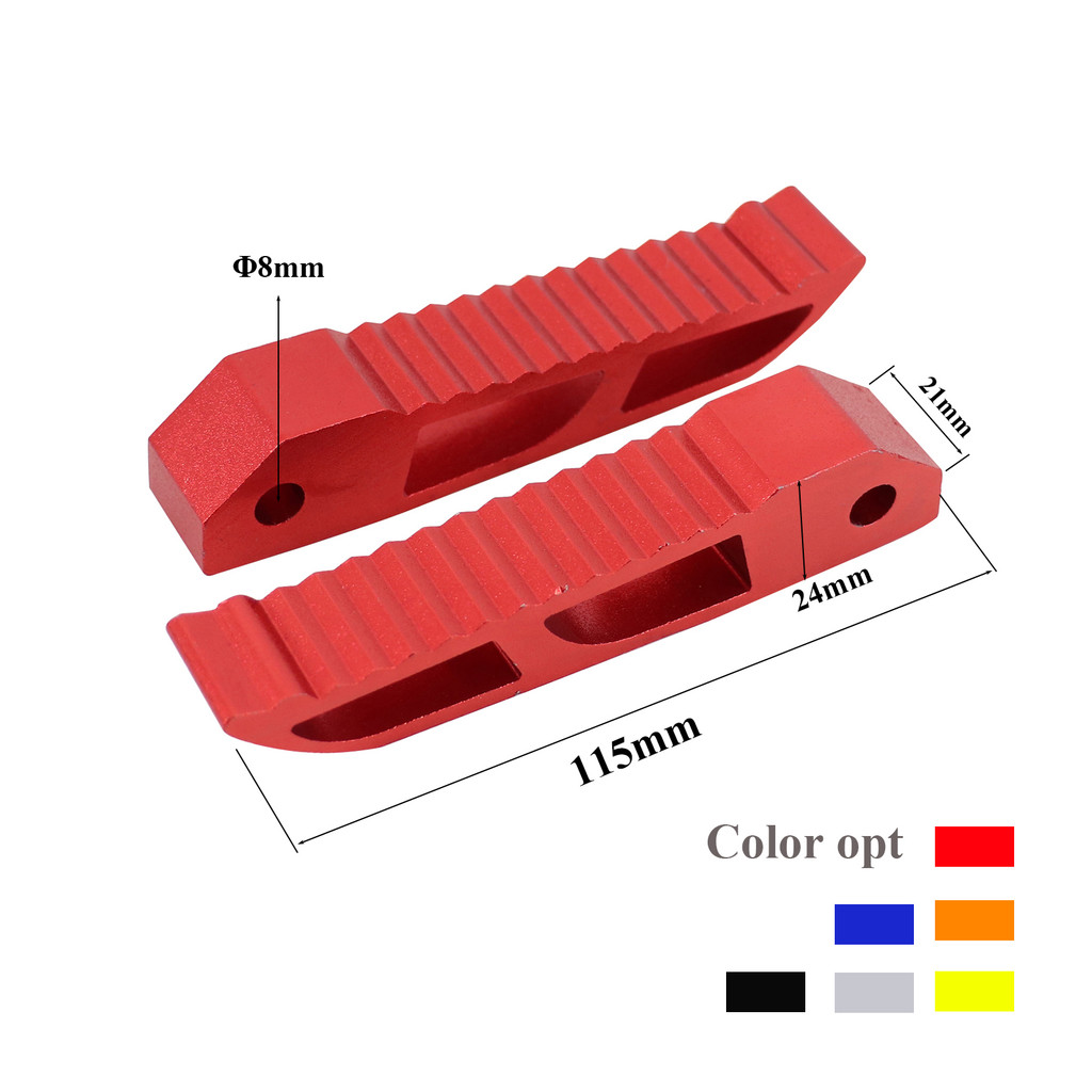 2 Pcs Aluminum Alloy Pedal Motor Pedal Electric Scooter Foot Rest For Coco Electric Scooter Harley