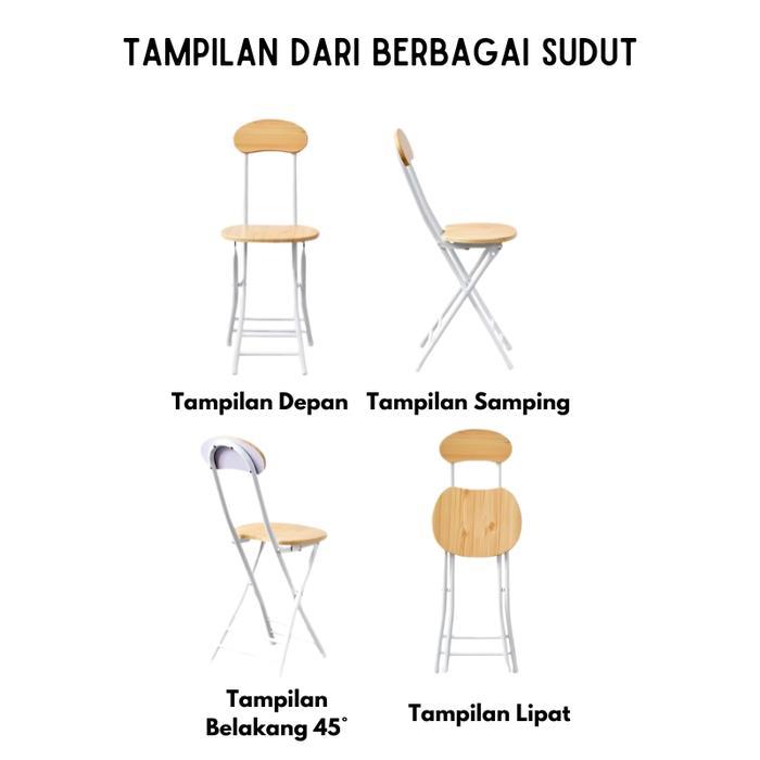 Kursi Lipat Kayu Kursi Lipat Praktis Kursi Lipat Outdoor Kursi Lipat Solat Sandaran Nyaman Terlaris