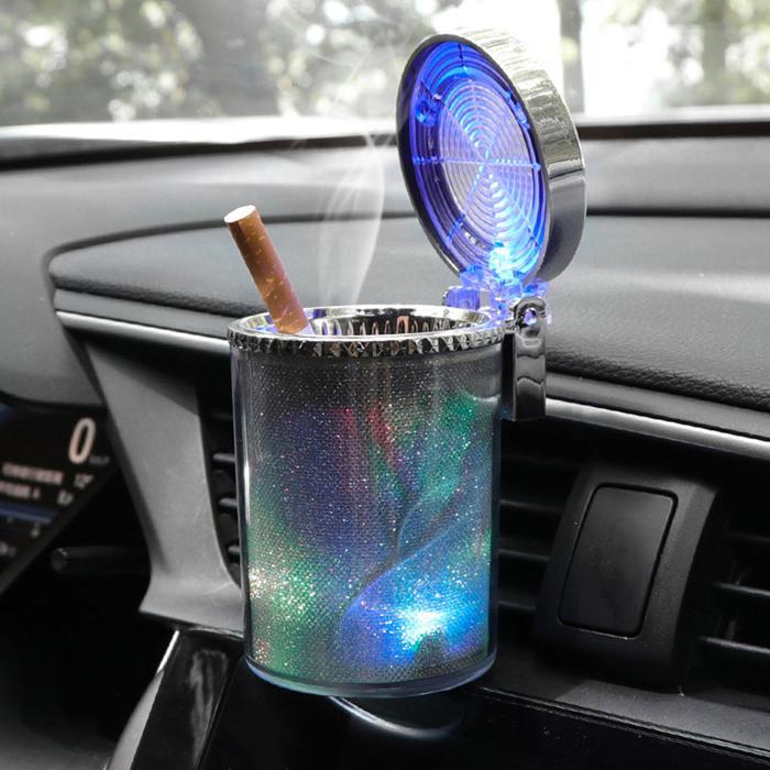Car Ashtray Portable Ashtray Ashtray Light Container Less Stand