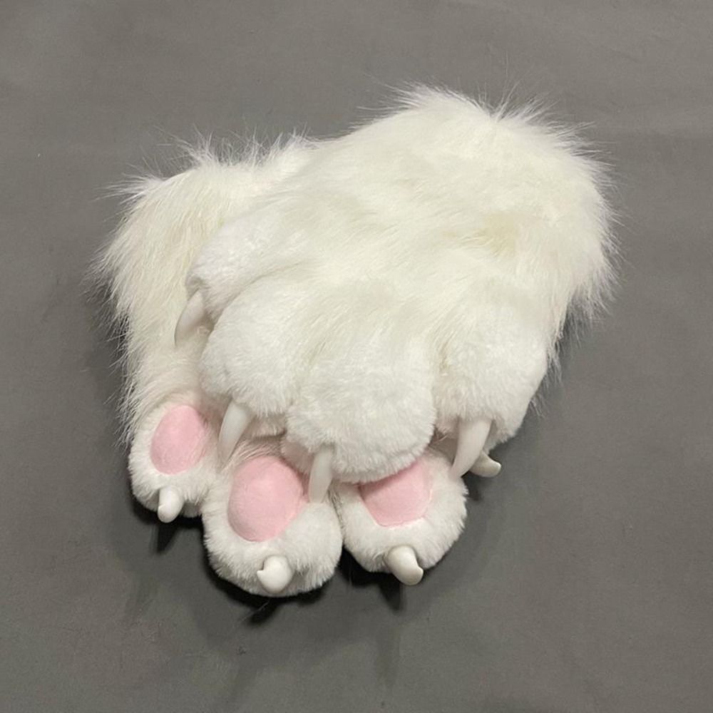Cartoon Cosplay Costume Gloves Furry Fursuit Kigurumi Cat Paw Gloves Thicken Warm Cat Claw Mittens