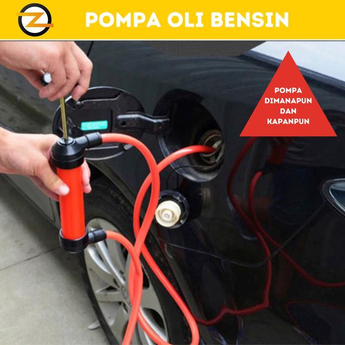 Alat Pompa Bensin Manual Transfer Pump Sedot Selang Penyedot Bensin Oli Pompa Tangan Air Minyak