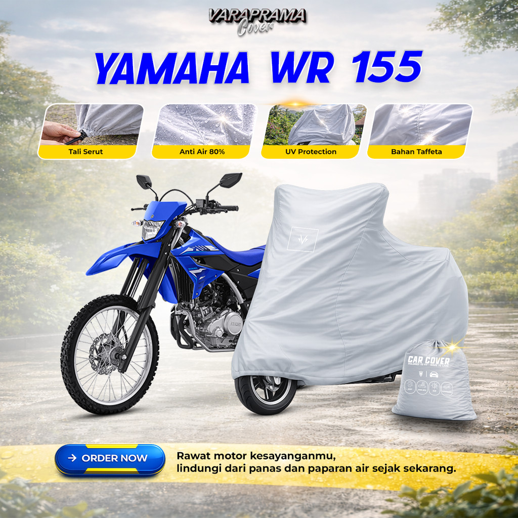 Body Cover Motor Yamaha WR155 - Yamaha WR155 R – Sarung Motor Pelindung untuk Indoor dan Outdoor