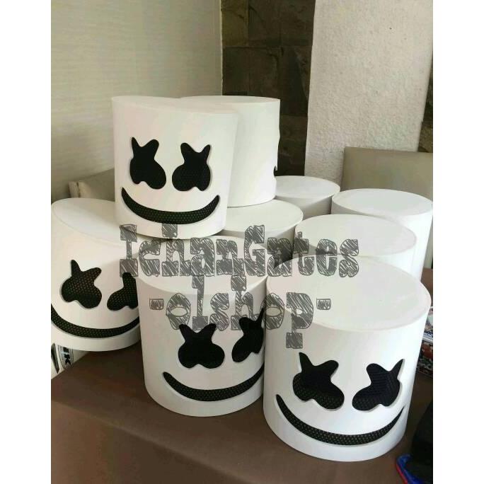 Topeng Marsmello / Topeng Marshmello / Topeng Dj Marshmellow Helm M