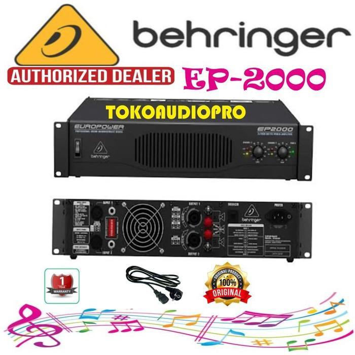 Behringer Europower Ep2000 Power Amplifier Ep-2000 Co