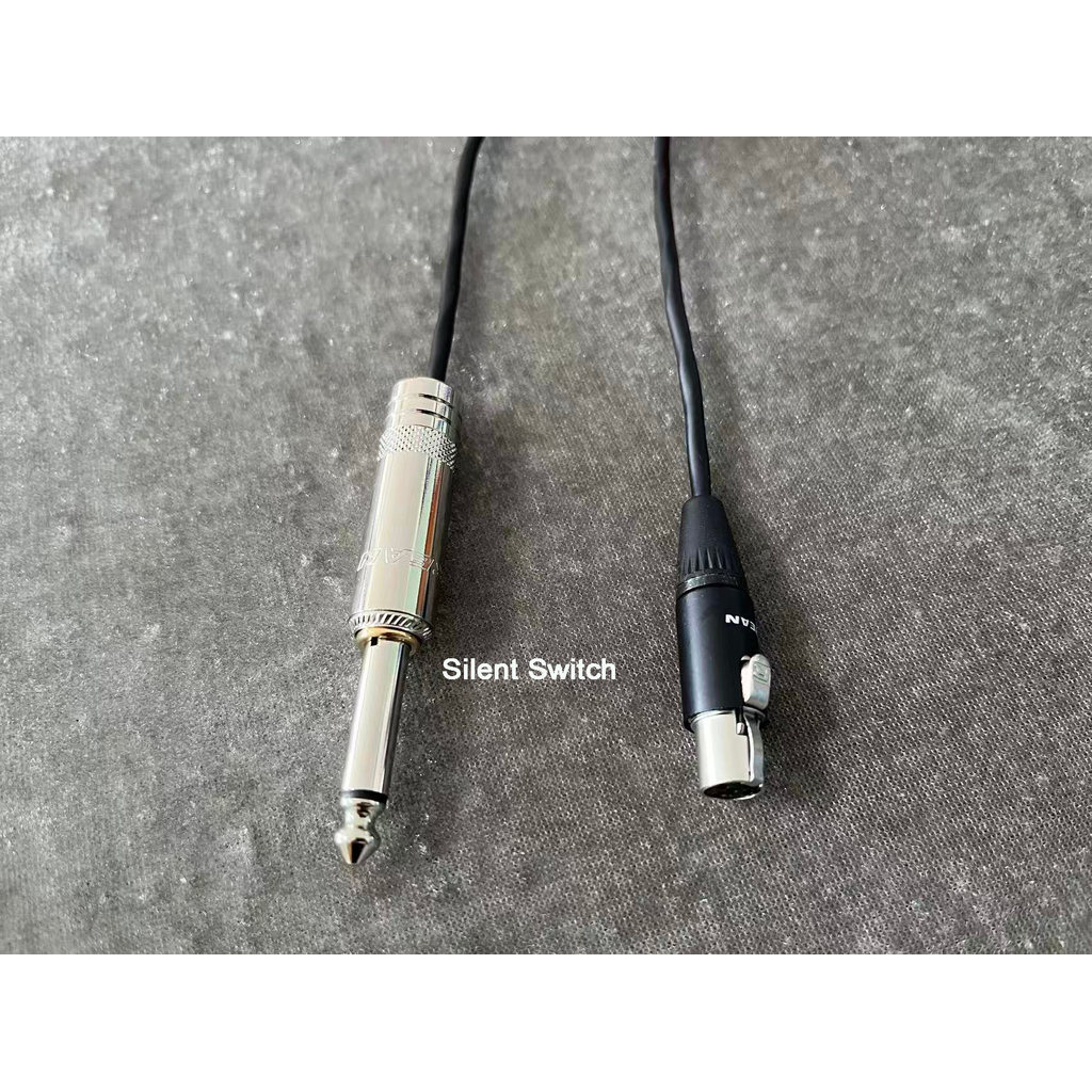 Guitar instrument 4-pin mini xlr cable for Shure transmitter wireless microphone system wa302 with