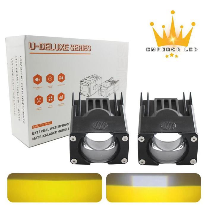 Emperor U Deluxe Series Mini Projie 1 Mata Slim Premium 40W 80W Mini Laser Grill Projector Lens Rasa