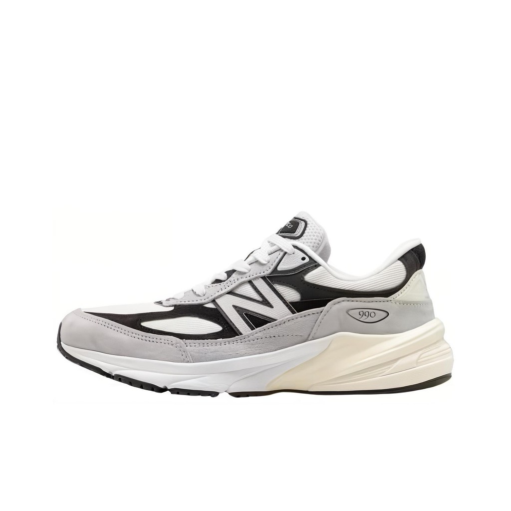 New Balance Nb 990 V6 , Low-Top Casual Running Shoes For Men And Women, Black And White.