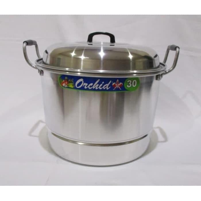 Panci Sarang Serbaguna Orchid - Panci Langseng Aluminium 30