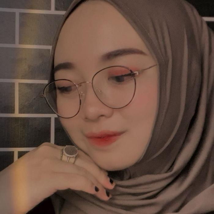 kacamata (ARA)model oval kecil antiradiasi photocromic lensa blueray Glasses