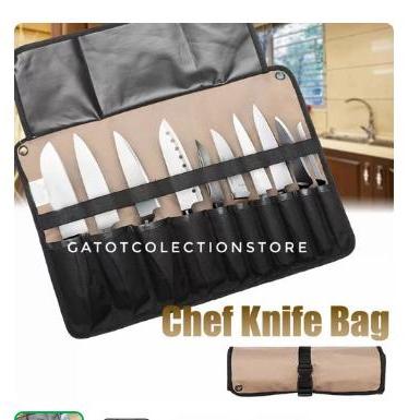 Tas Pisau set - penyimpanan pisau model roll