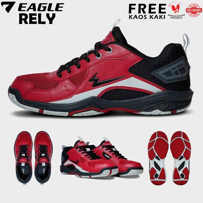 Sepatu Badminton Eagle Rally Original Sepatu Bulu Tangkis Badminton Murah Merk Eagle