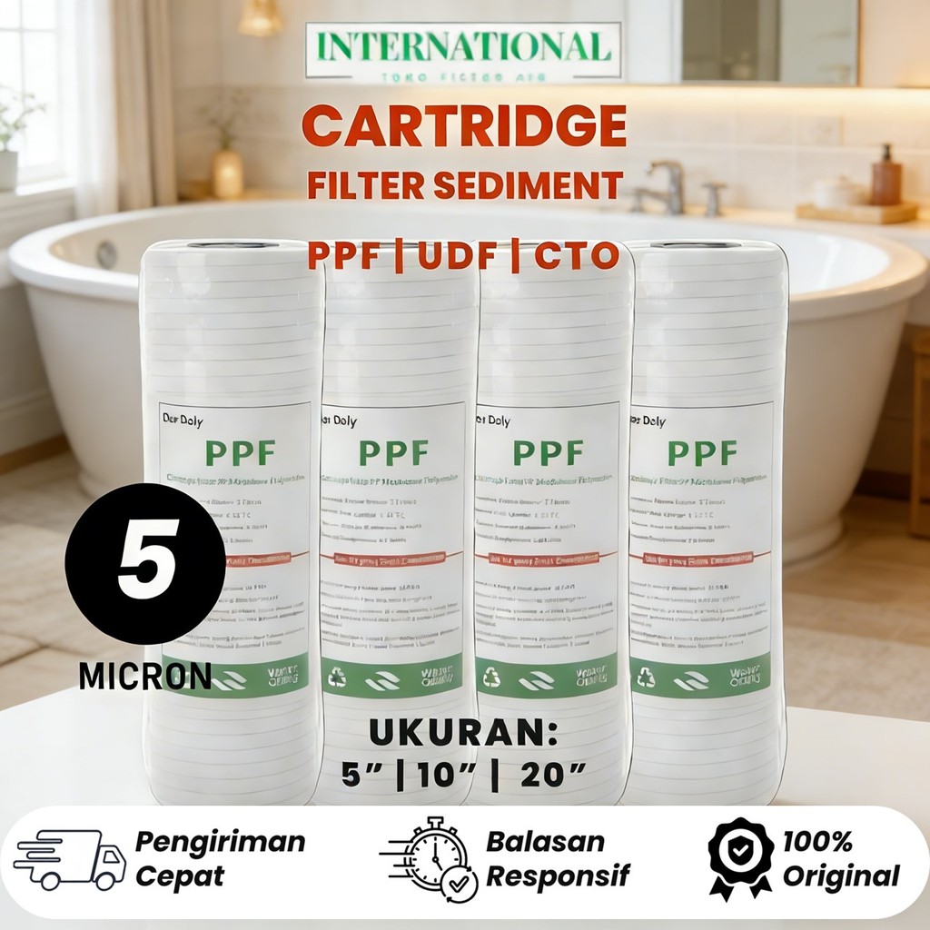 FILTER AIR SEDIMENT / BUSA SARINGAN AIR / CATRIDGE FILTER AIR / PP  FILTECH / DE WATER / FILTER AIR 