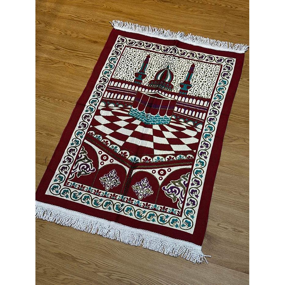 Sajadah Lipat Halus Premium Al Jazeera Rumbai Standar 70x105 Cm