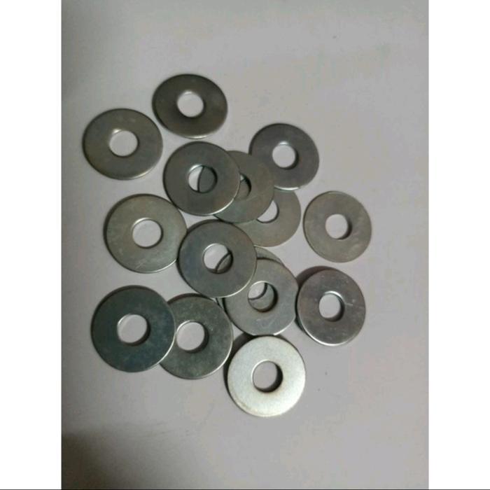 Ring Plat / Ring Baut Ukuran M6 Putih (ZP)