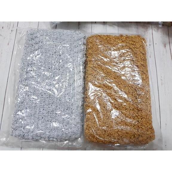 renda mahkota gold dan silver