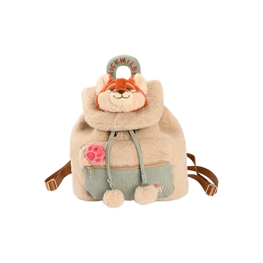 Potdemiel Disney Genuine Judith Nick Winter Language Plush Bag Cute Fashion Versatile Large Capacity