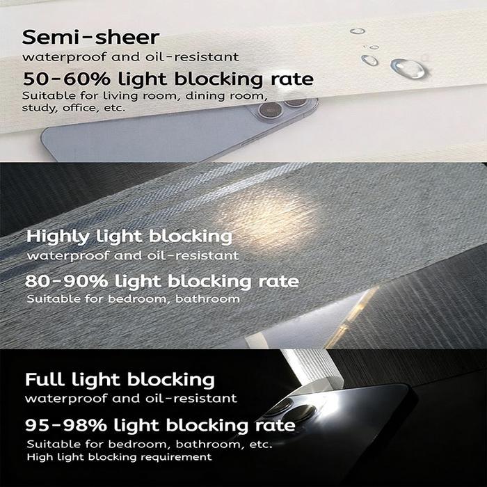 Promo Reaim Tirai Tulle Tirai Gulung Lipat Alumunium Blinds Deluxe Slat Stick + Cord-Tirai Gulung