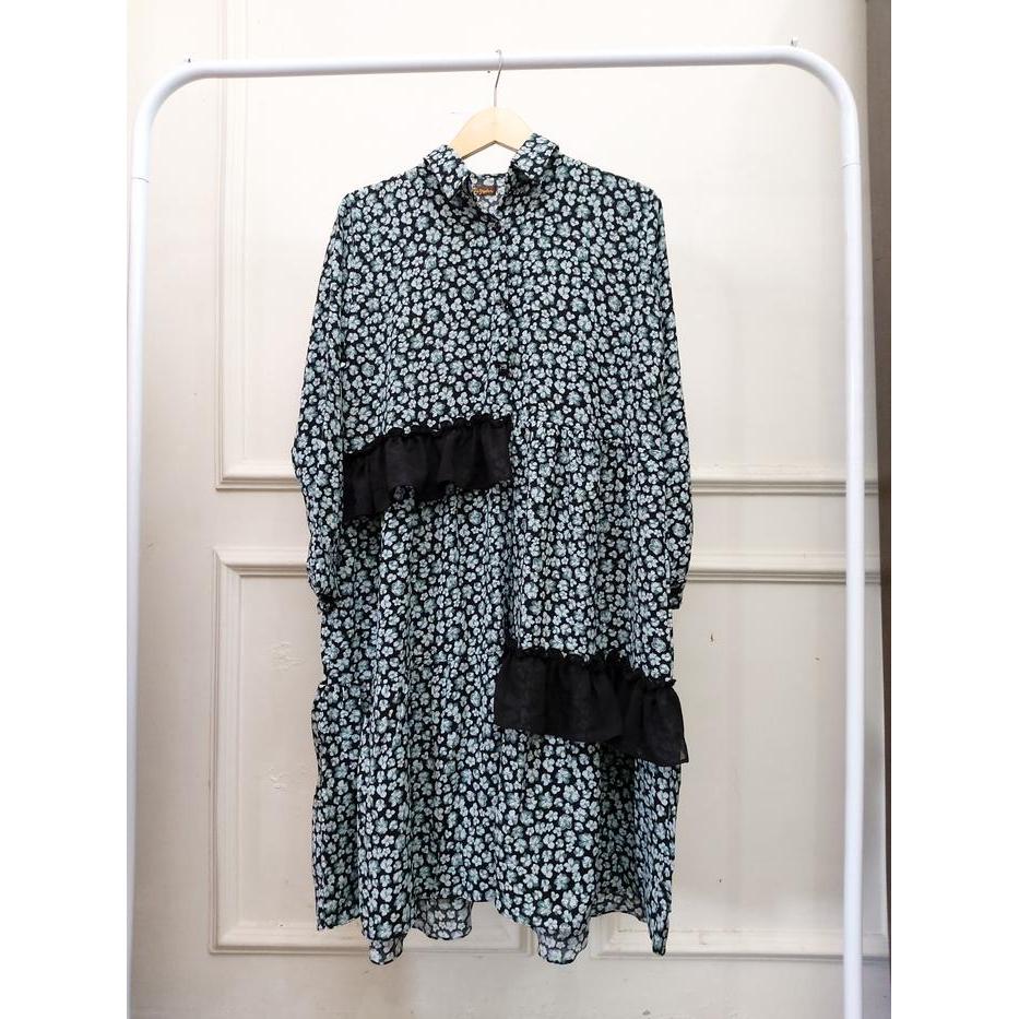 Ini Murah Tunik Bunga Haruka/Tunik Cantik/Tunik /Tunik Kekinian/By Tiara Hijabers Butik Online