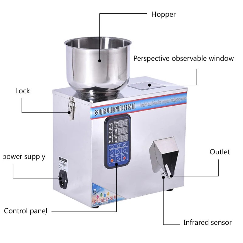 Multi-Function Weighing Packing Machine Tea Powder Rice Coffee Flour Multigrain Filling Machine