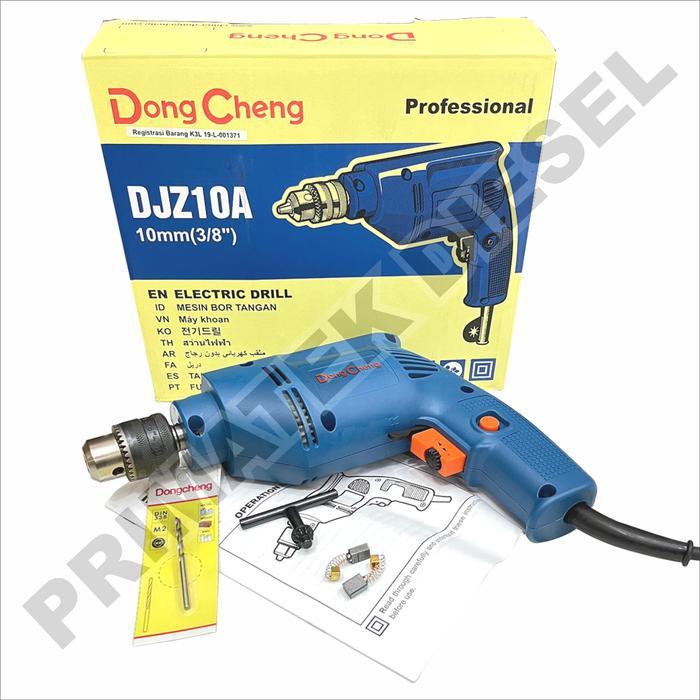 Mesin Bor Beton Tembok 10 Mm Djz10A Dongcheng / Impact Drill Mesin Bor Listrik Bor Tembok Beton Besi