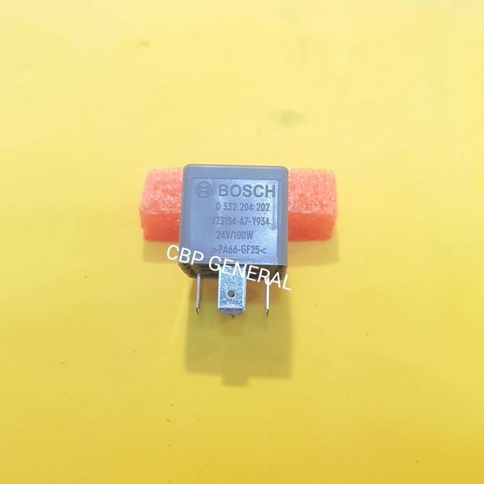 Rellay / Relay / Relai Bosch Pa66-Gf25 5 Kaki 24V 100W