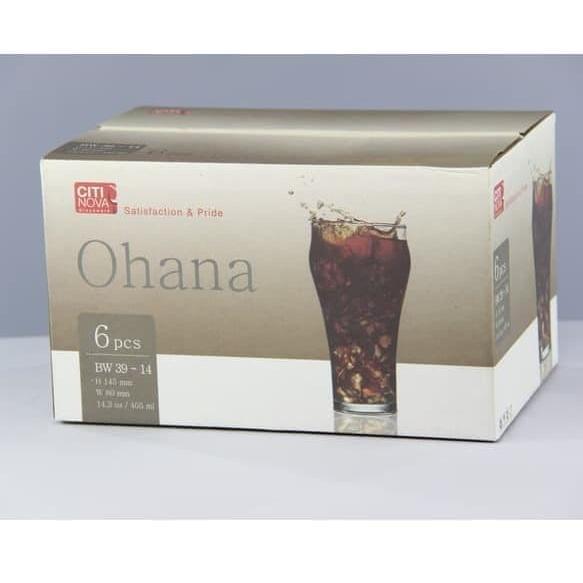 GELAS CITINOVA KACA OHANA 6 PCS SETENGAH LUSIN / GLASSWARE