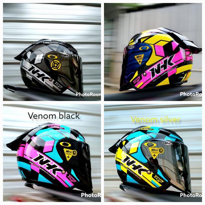 NHK R6 MOTIF CUBE PAKET GANTENG VENOM VISOR PNP WITH SPOILER +STIKER