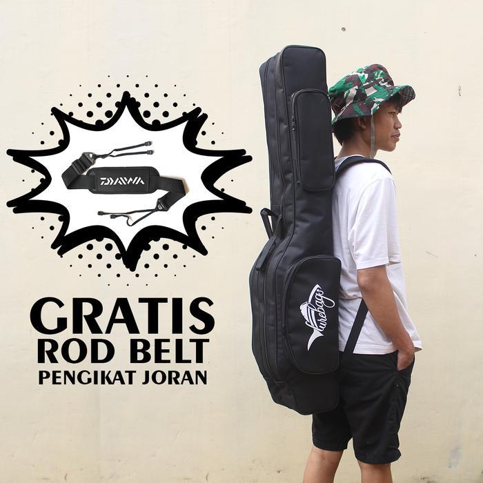 Best Seller Tas Joran Pancing Bahan Terpal Truck Tebal Model Ransel Gendong Double 2 Ruang Lurebags