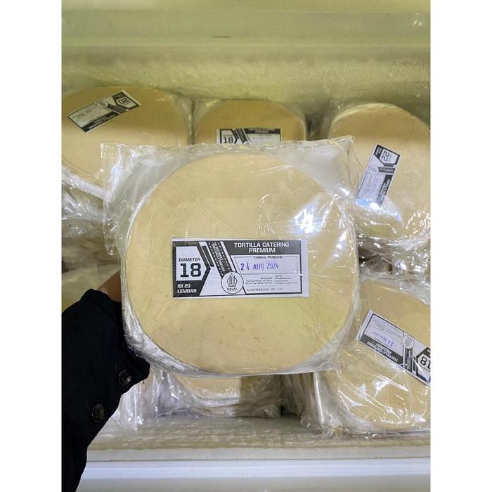 Kulit Kebab Tortilla 18 Cm Isi 20 Lembar Tortila